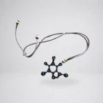 Collares en madera Nogal de la Molecula del café - Imagen 4