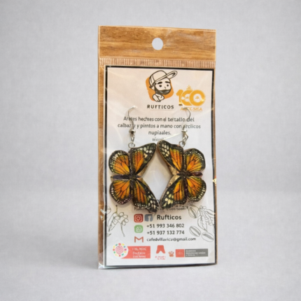 Aretes Artesanales de Tronco de Café